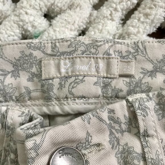 Anthropologie Level 99 Floral Cargo Pant Sz 25 - Picture 7 of 7